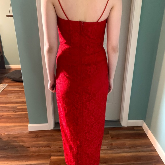 LA Glo red lace dress - Picture 3 of 3